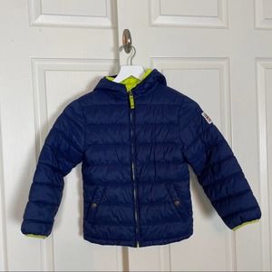 Mini Boden Puffer Hoodie Jacket